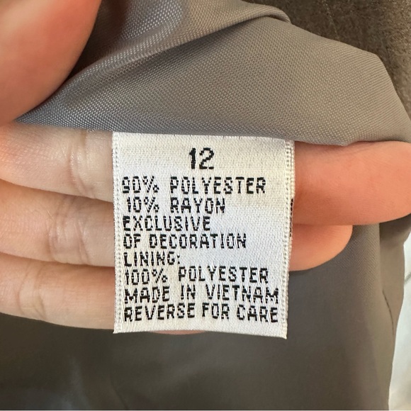 Travis Ayers Vintage Grey Pinstriped Women’s Blazer - Picture 7 of 8